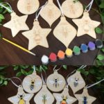 Kids paintable ornament set